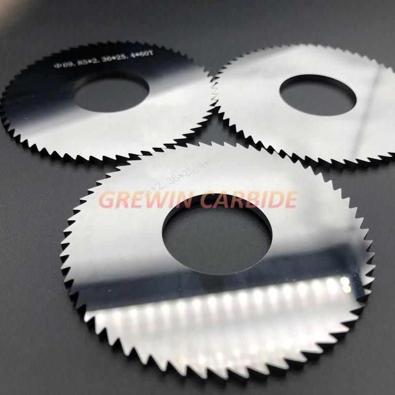 Gw Carbide -Circular Saw Blade 63X2.0X16X80t Solid Tungsten Carbide Circular Saw Blade /Carbide Slitting Saw with High Quality