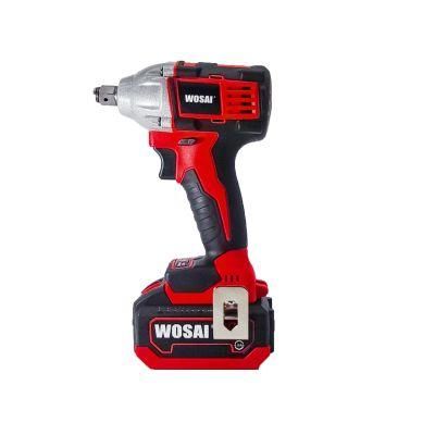 20V Wosai Cordless 320nm Power Wrench Fixtec Electric Wrench Cordless Impact Power Tool