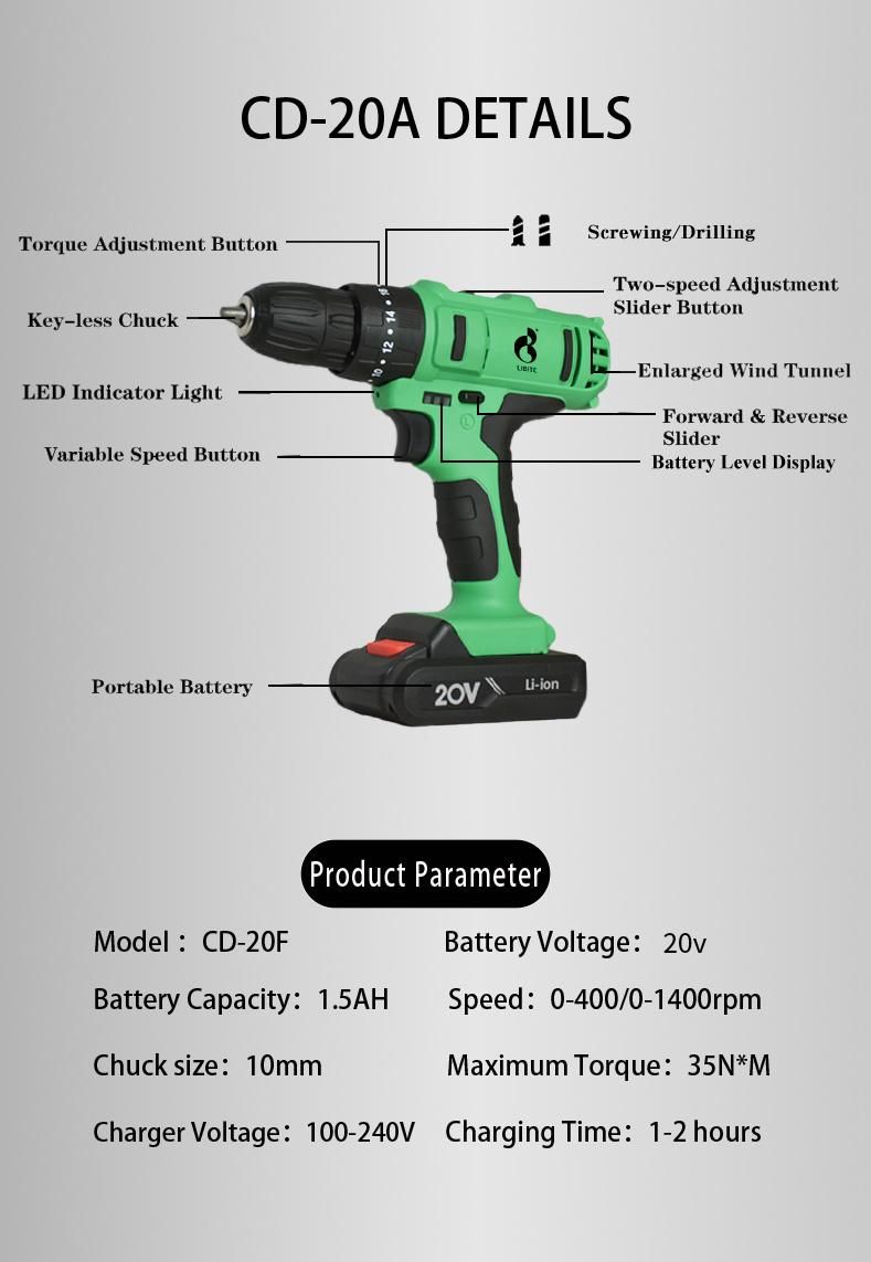 Nextop 12V Li-ion Mini Screwdriver Lithium Battery Cordless Impact Drill