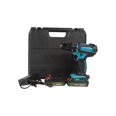 China Factory Li-ion Battery Charged Cordless Drill for Construction