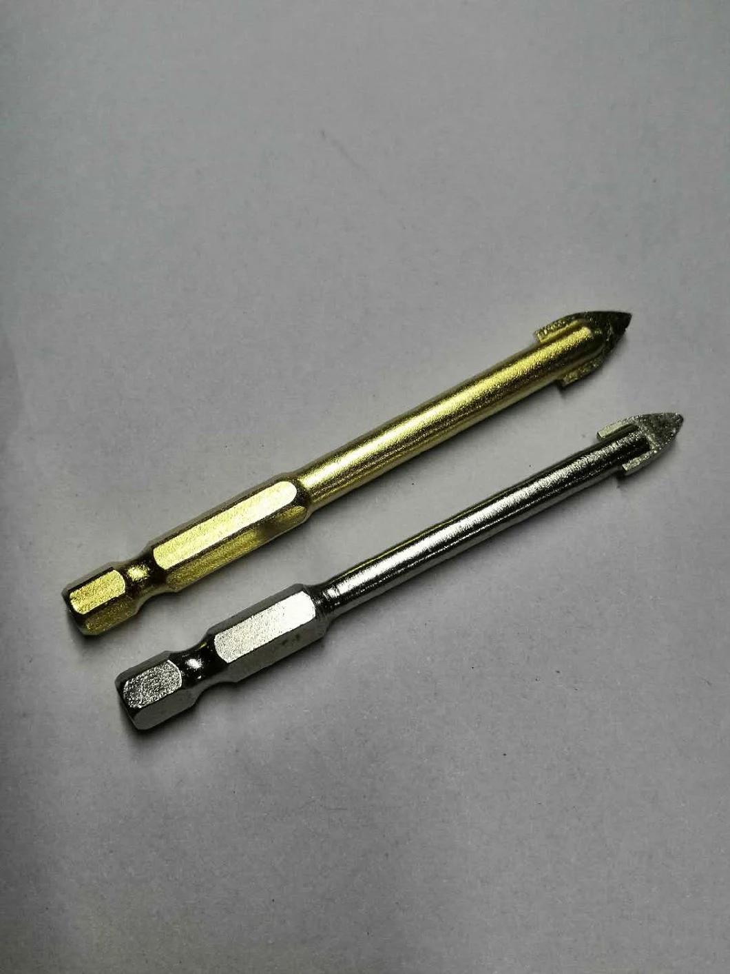 Tct Glass Drills with Hexagonal Shank 10mm