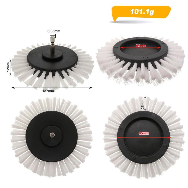 3.5 Inch White Electric Drill Gap Brush Kitchen Floor Gap Cleaning