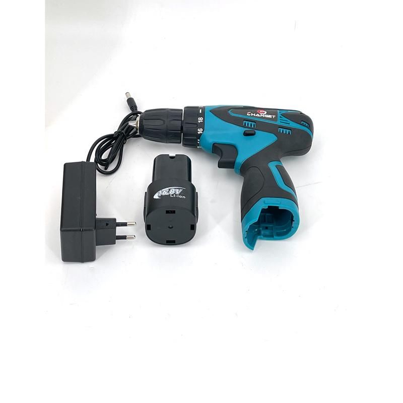 Cg-2006blue Double Speed 12V 16.8V 21V Li-on Lithium Battery Professional Manufacturer Hand Rechargeable Forward and Reverse Impact Cordless Drill