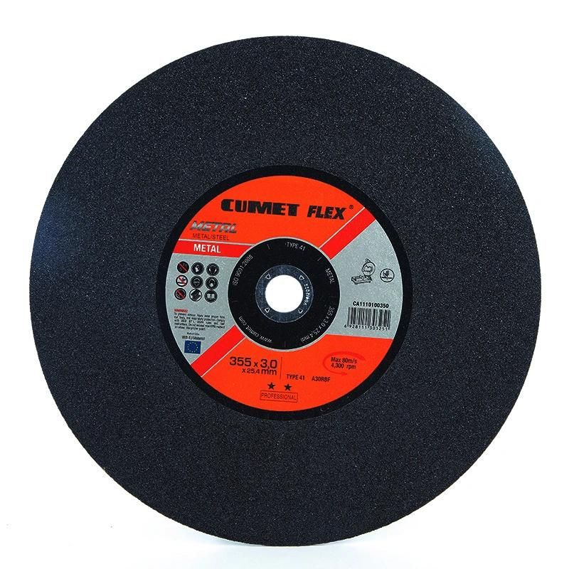 14X1/8X1 Aluminum Cumet T41A-350X3.0X25.4mm Cutting Cut-off Wheel with Cheap Price