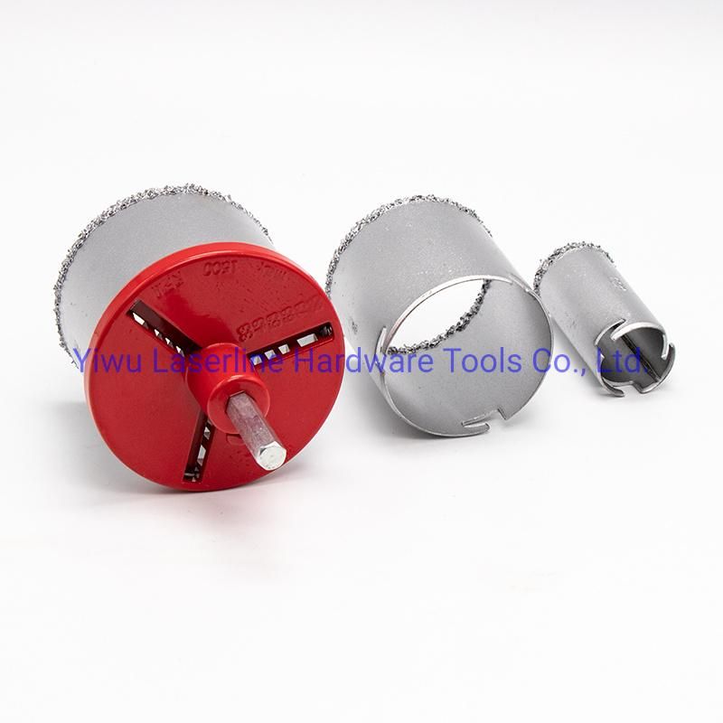 6PCS Tungsten Carbide Grit Coated Tile Hole Saw Drill