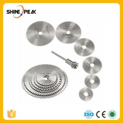 7PCS HSS Rotary Tools Mini Circular Saw Blades Cutting Discs Set High Quality Drill Mandrel Cutoff Cutter Power Tools Multitool