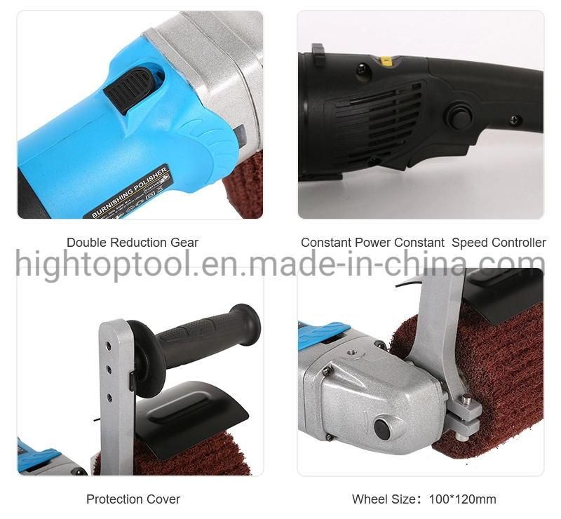 Long Arm Metal Stainless Steel Surface Finishing Polishing Machine Polisher Sander Grinder Tool for Flat, Curved and Pipe