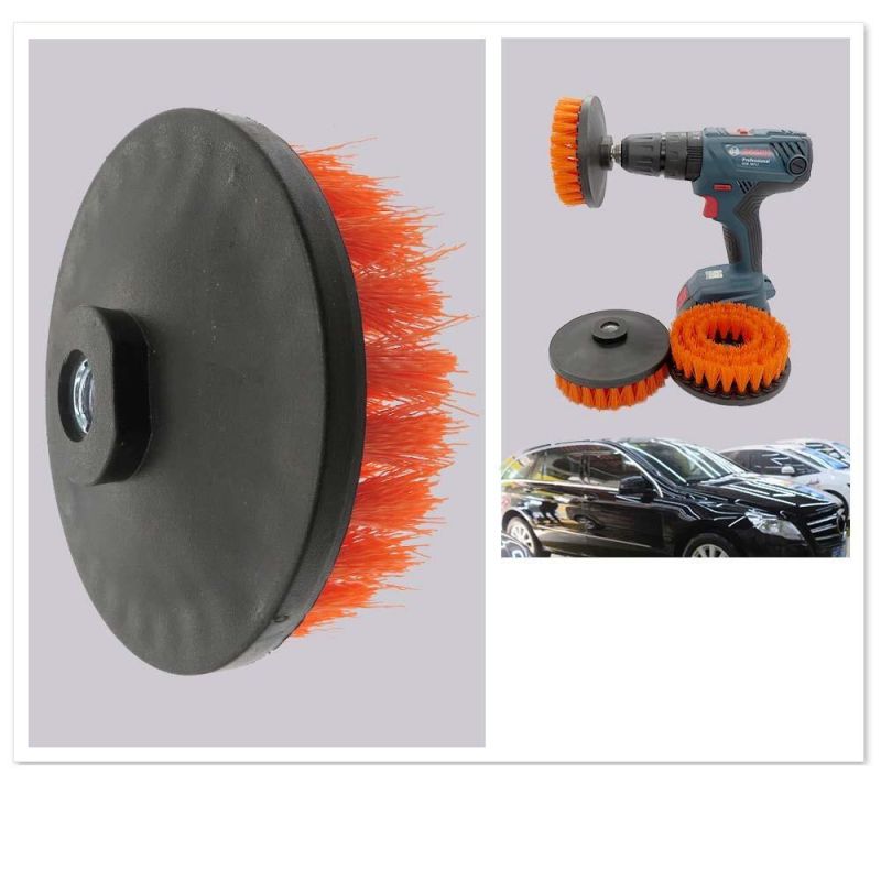5 Inch M14 Orange Hollow Electric Drill Brush Disc Brush Cleaning Brush