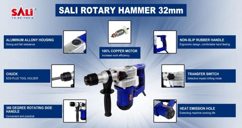 Sali 2132p 32mm 1150W High Quality Rotary Hammer