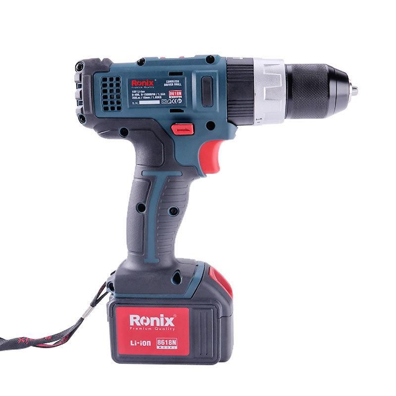 Ronix 18V Model 8618 Hot Selling Power Craft Cordless Impact Driver Drill