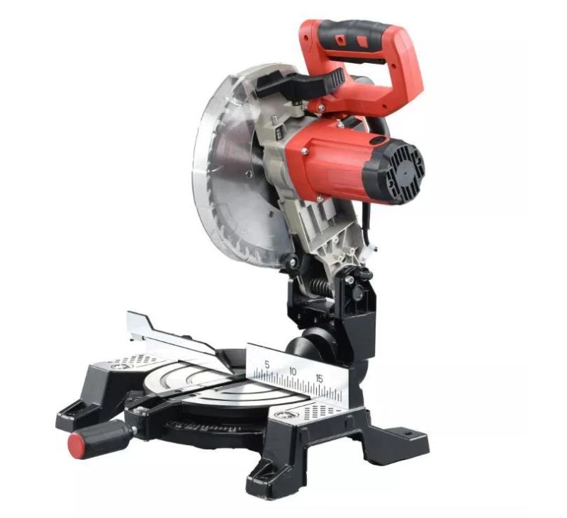 1600W 255mm Electric Laser Compound Sliding Aluminium Cutting Wood Saw Telescope Sliding Miter Saw