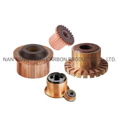 24 Segments Commutator with Hook Type Sliver Copper OEM Commutator for Household Appliance Motor