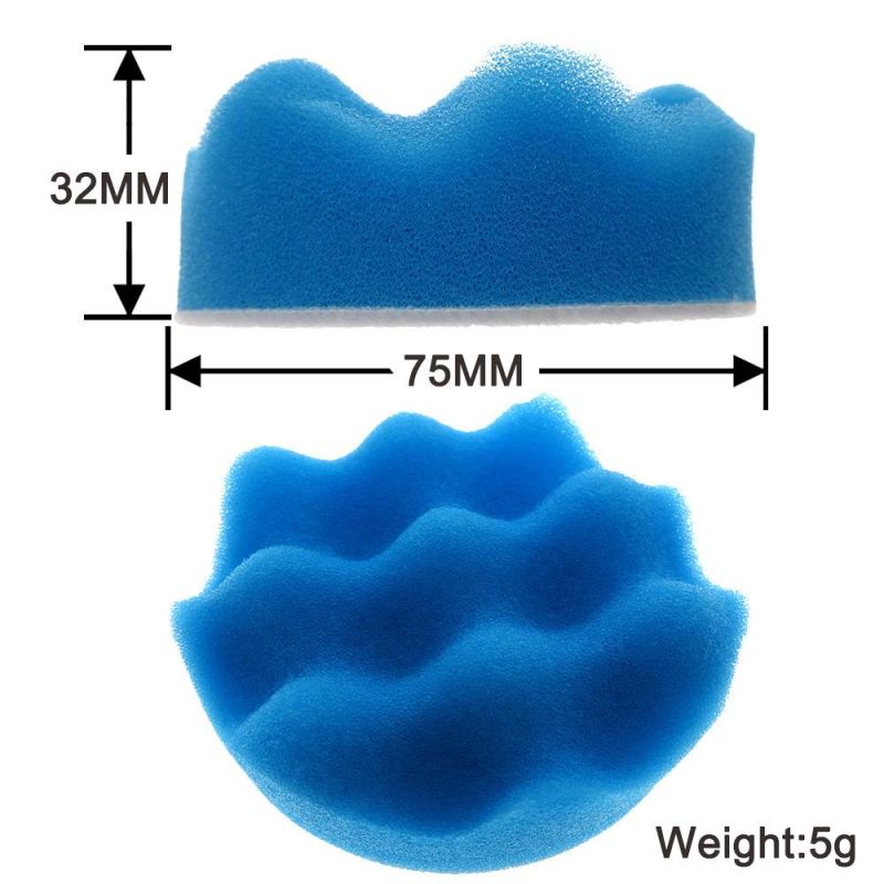 Cross-Border Supply 3-Inch 20-Piece Car Polishing Sponge Car Beauty Cleaning Waxing Polishing Car Wash Sponge