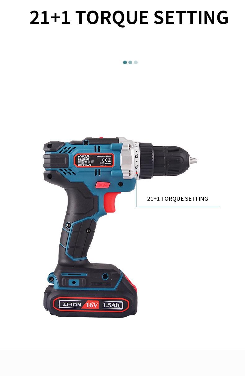 Prox 16V 1.5ah Multifunctional Rechargeable Hand Drill Pr-100350