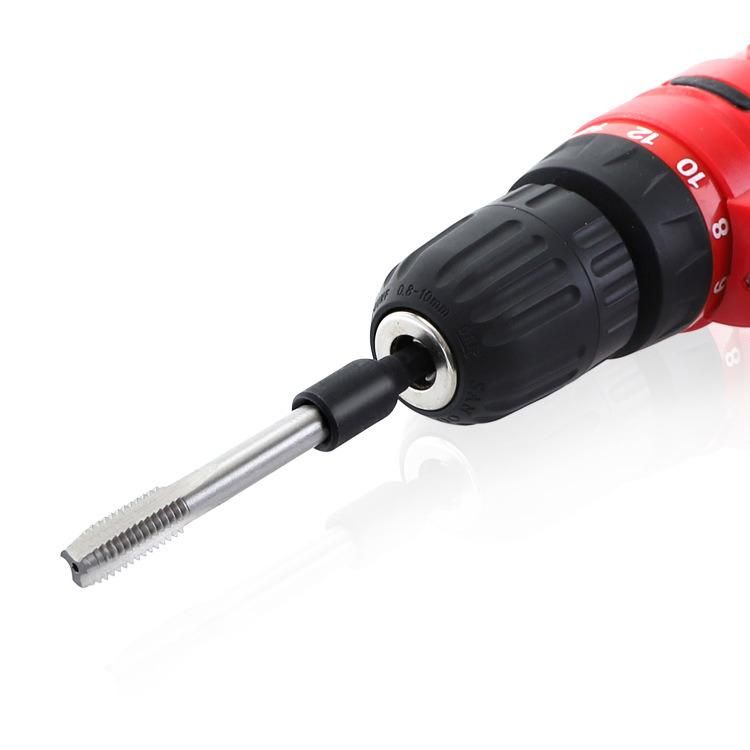 Machine Tap Sleeve Chuck Wrench 1/4 Hexagonal Handle Inner Tooth Back Thread Tapping Sleeve Alloy Steel Wind Batch Sleeve