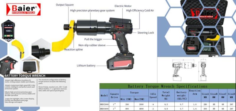 Electric Torque Wrench Pneumatic Handheld Torque Wrench