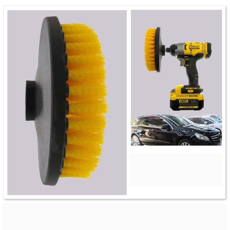 Electric Cleaning Brush 6 Inch Hollow Rodless M14-2 Yellow Electric Cleaning Brush Head