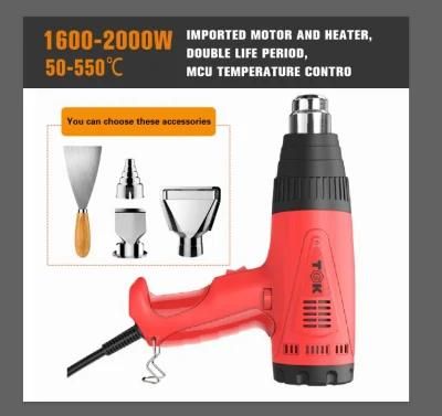 Hg8720 2000W Portable Industrial Paint Remover Hot Air Heat Gun Manufacturer