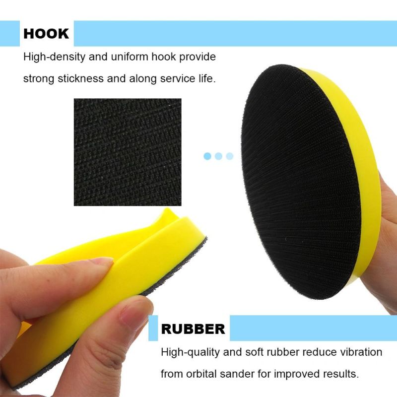 Cross-Border Supply 6 Inch 150mm Manual Dovetail Polishing Disc Self-Adhesive Flocking Sandpaper Polishing Disc Car Cleaning