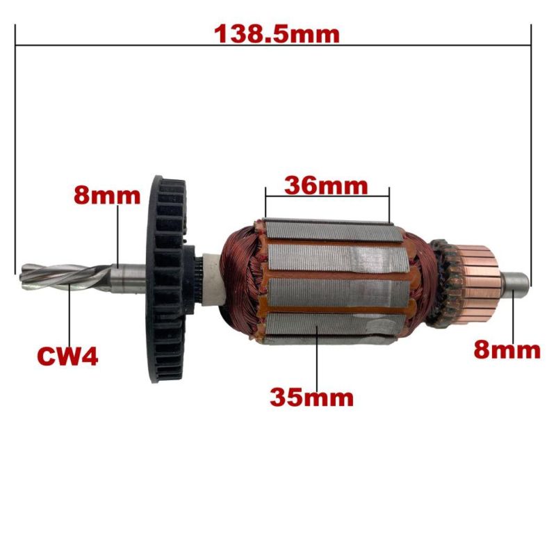 AC220V-240V Armature Rotor Anchor Replacement for Bosch Percussion Drill