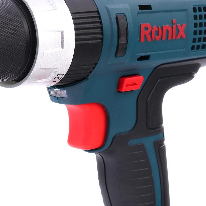 Ronix 8614 Waterproof Electric Screwdriver Cordless Drill, 14V 10mm Cordless Screwdriver Drill Driver