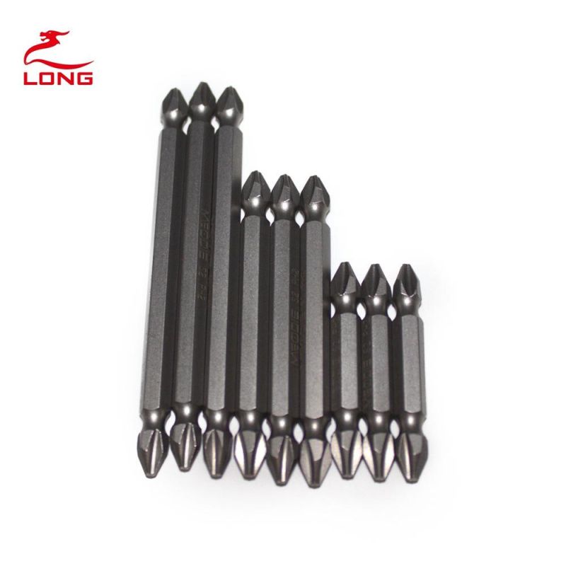 H1/4 Shank Double End Screwdriver Bits in Brown Finish