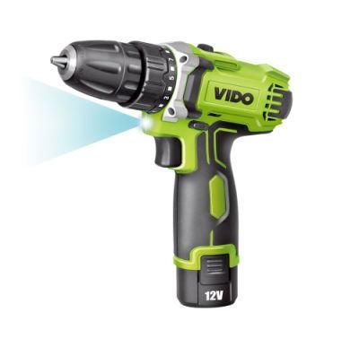 Building and Industrial Vido Portable Electric Lithium Cordless Drill Wd040210120
