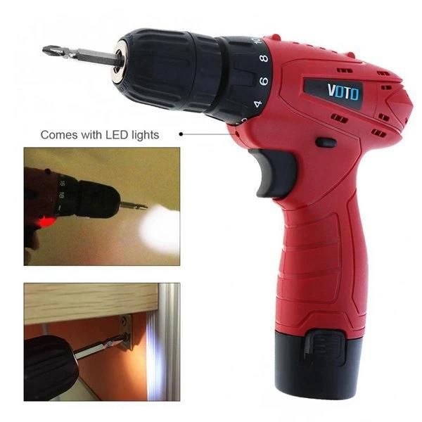 12V Multifunctional Lithium Battery Home Rechargeable Hand Drill
