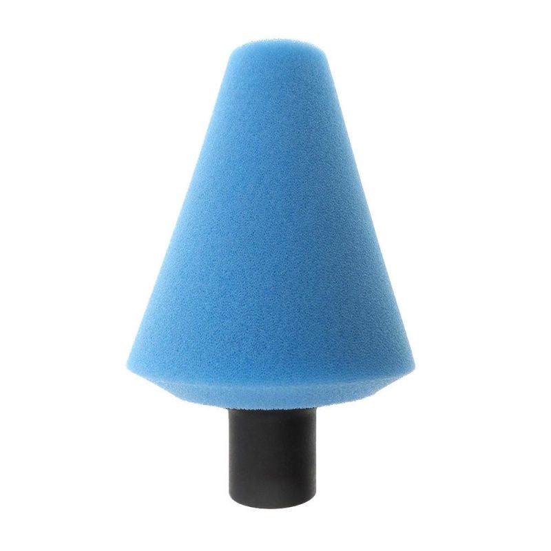 Cross-Border Supply 70mm Blue Chamfered Cone Car Polishing Sponge Car Wheel Cleaning Car Wash Sponge Brush