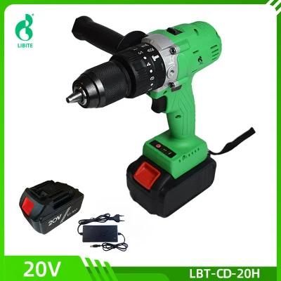 Cordless Brushless Impact Drill 20V Building&Indcstrial Multifunction Copper-Motor