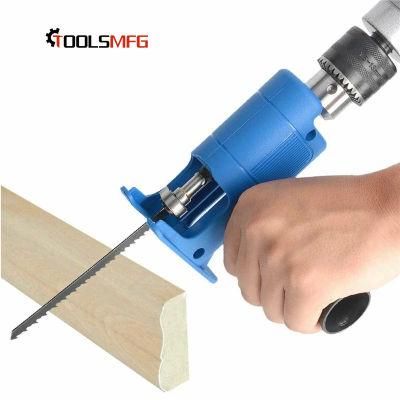 Toolsmfg Reciprocating Saw Attachment Adapter Change Electric Drill Into Reciprocating Saw for Wood Metal Cutting
