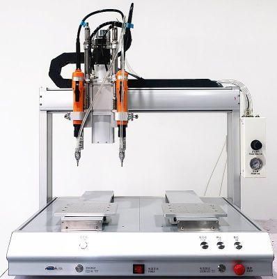 Desktop Screw Self-Feeding Dual Head Dual Rail Robotic Fastening Machine