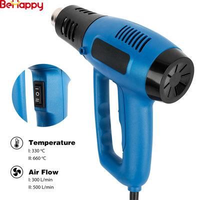 Behappy Professional Manufacturer 2000W Adjustable Air Welding Electric Hot Air Heat Gun