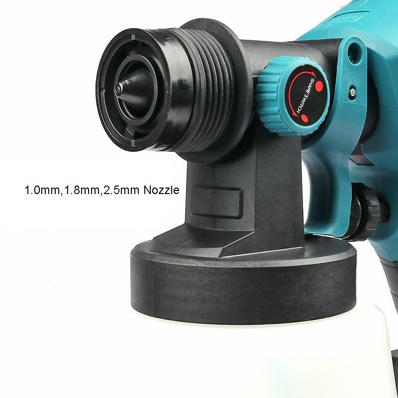 18V 450W Battery Powered 1000ml HVLP Cordless Paint Sprayer Gun