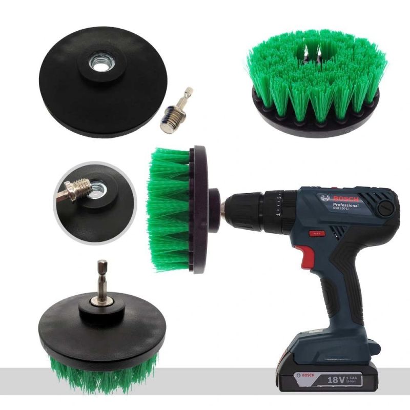 4 Inch Hollow Rodless M14-2 Electric Cleaning Brush Green Disc Brush Cleaning Brush