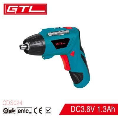 Portable Mini 3.6V Lithium Cordless Screwdriver with Foldable Handle (CDS024)