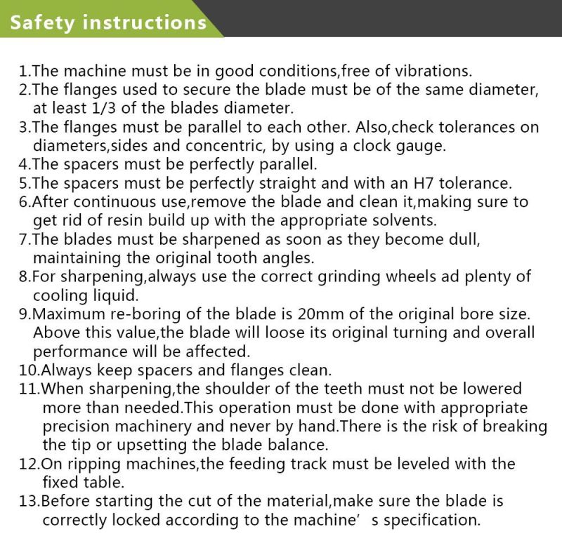 Sawmill Blades Tungsten Carbide Diamond Tipped Saw Blade for granite Cutting