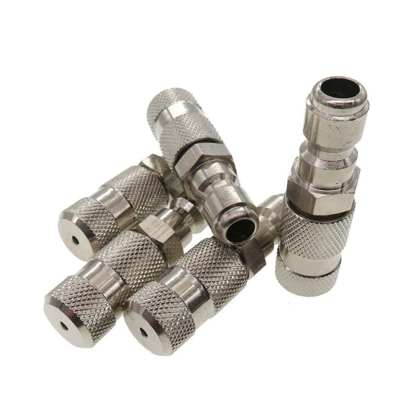 Cross-Border Supply Copper Nozzle 360 Metal Nickel-Plated High-Pressure Cleaner 1/4 Inch Quick-Connect Water Gun Nozzle