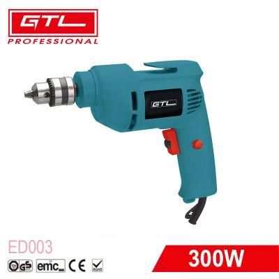 Household Power Tools 300W 10mm Chuck Electric Drill (ED003)