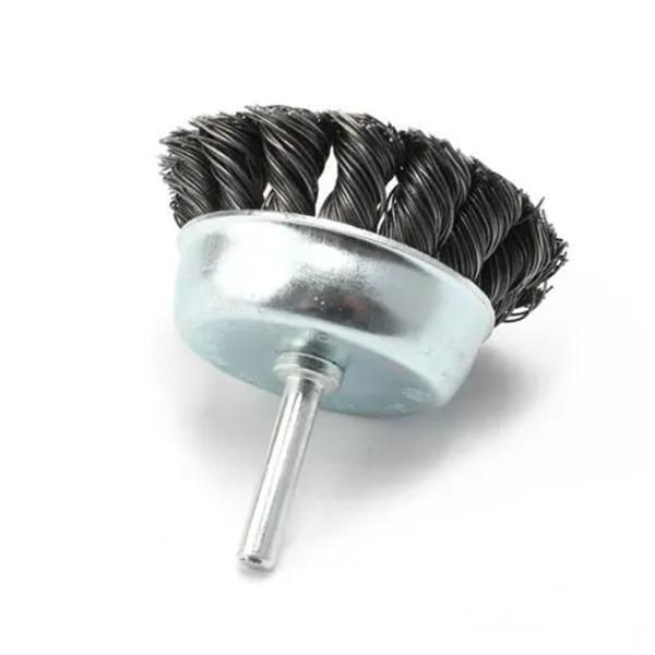 Shank-Mounted Cup Brushes-Twisted Wire