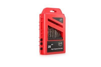 25PCS Drill Bit Set in Plastic Box