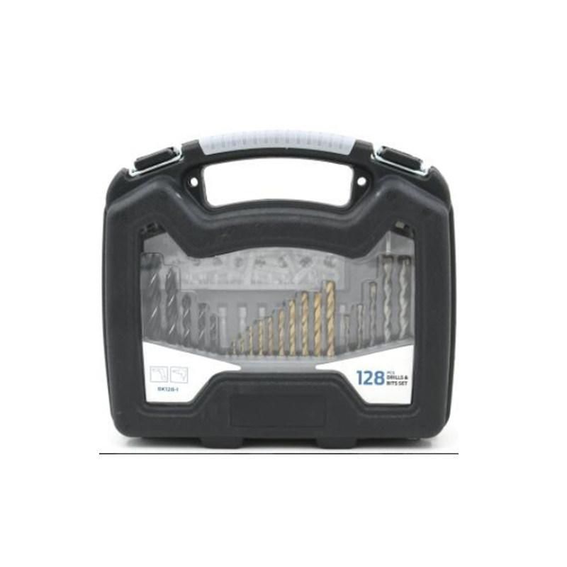 128PCS Combination HSS Drill Bit Set Include Twist Drill Wood Drill Screwdriver Masonry Drill Bits