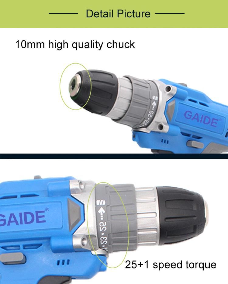 Gaide Impact Drill Cordless 24V Multifunction