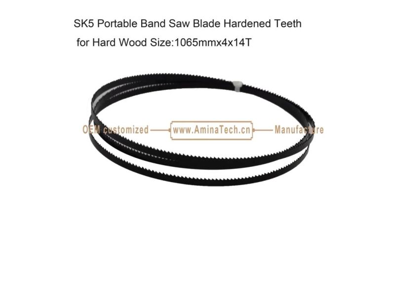 SK5 Portable Band Saw Blade Hardened Teeth for Hard Wood Size:1065mmx4x14T