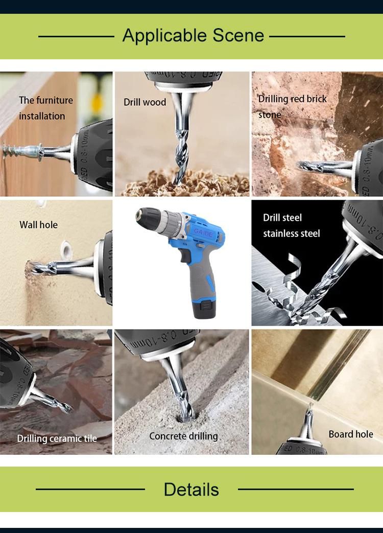 Gaide New Design DIY Cordless Electric Drill for Sale