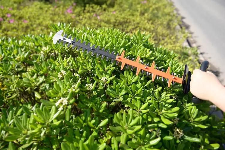 China Factory Double Blade 24V Cordless Lithium Battery Power Tools Electric Cordless Blade Hedge Trimmer TM-Lt24V602