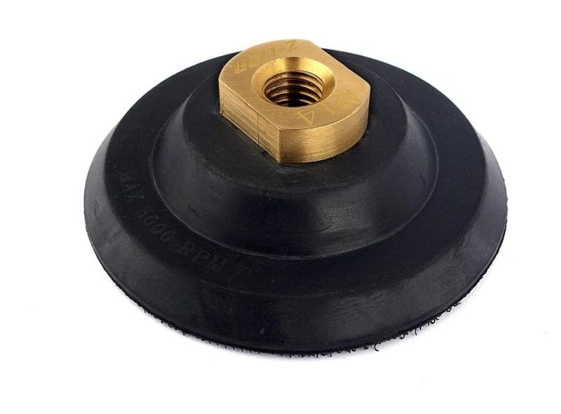 4" Black Rubber Backer Plate for Angle Grinders