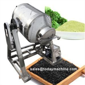China Pharmaceutical Barrel Mixer Food Powder Double Cone Rotary Drum Lab Dough Blender Coal Powder Industrial Flour Mixer