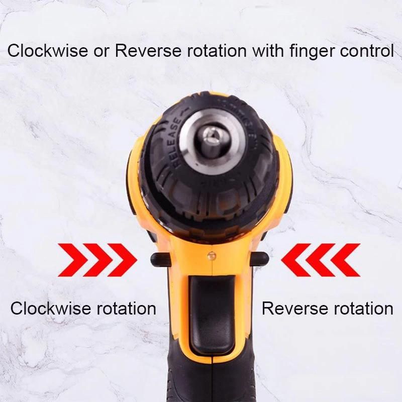 Goldmoon Electirc Combo Drill Power Craft Cordless Portable Tools Wireless Nail Drill Battery 48V Charged Drills