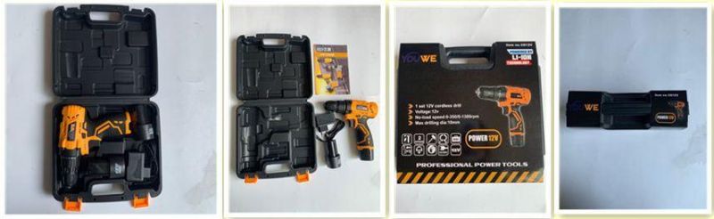 21V Li-ion Battery 9600/32000bpm Hand Home 10mm Cordless Drill